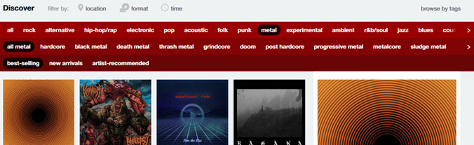 bandcamp discover